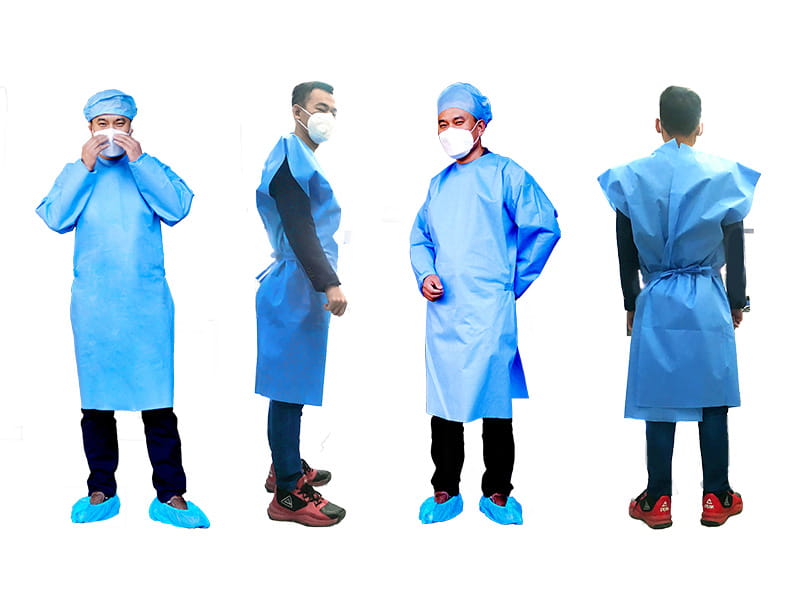 تصویر 2 از گان یکبار مصرف پزشکی بهداشتی با شرایط فوق العاده